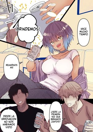 Marinemate Boyish de Kyonyuu na Kanojo ga Mukashi no Otoko Tomodachi to Nomikai ni Itta Kiri - Page 2