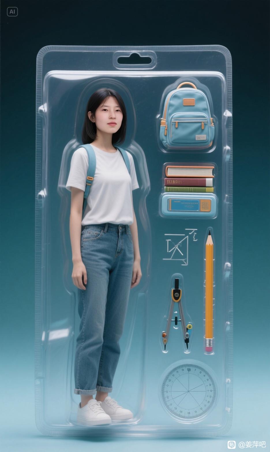 Math Girl Jumping GodSix - Image 643