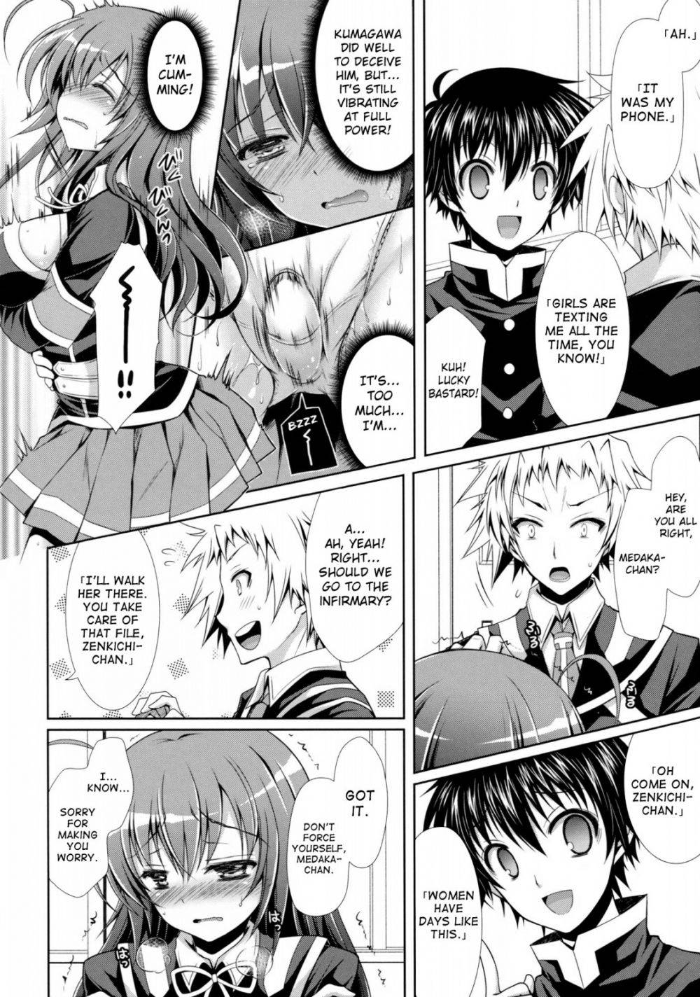 Medaka-chan Sakunyuu 5 - Kumagawa-chan Teases Medaka-chan With a Vibrator - Image 11