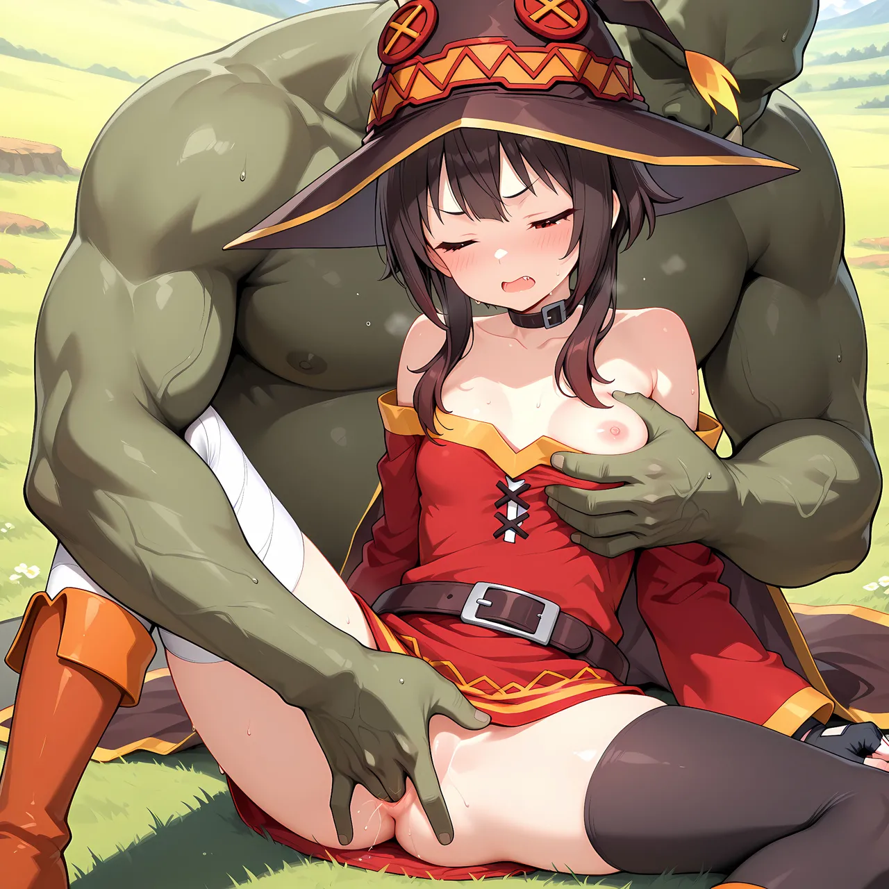白い物質 Megumin - Explosion Adventures - Captured Kono Subarashii Sekai ni Syukufuku o - Image 10