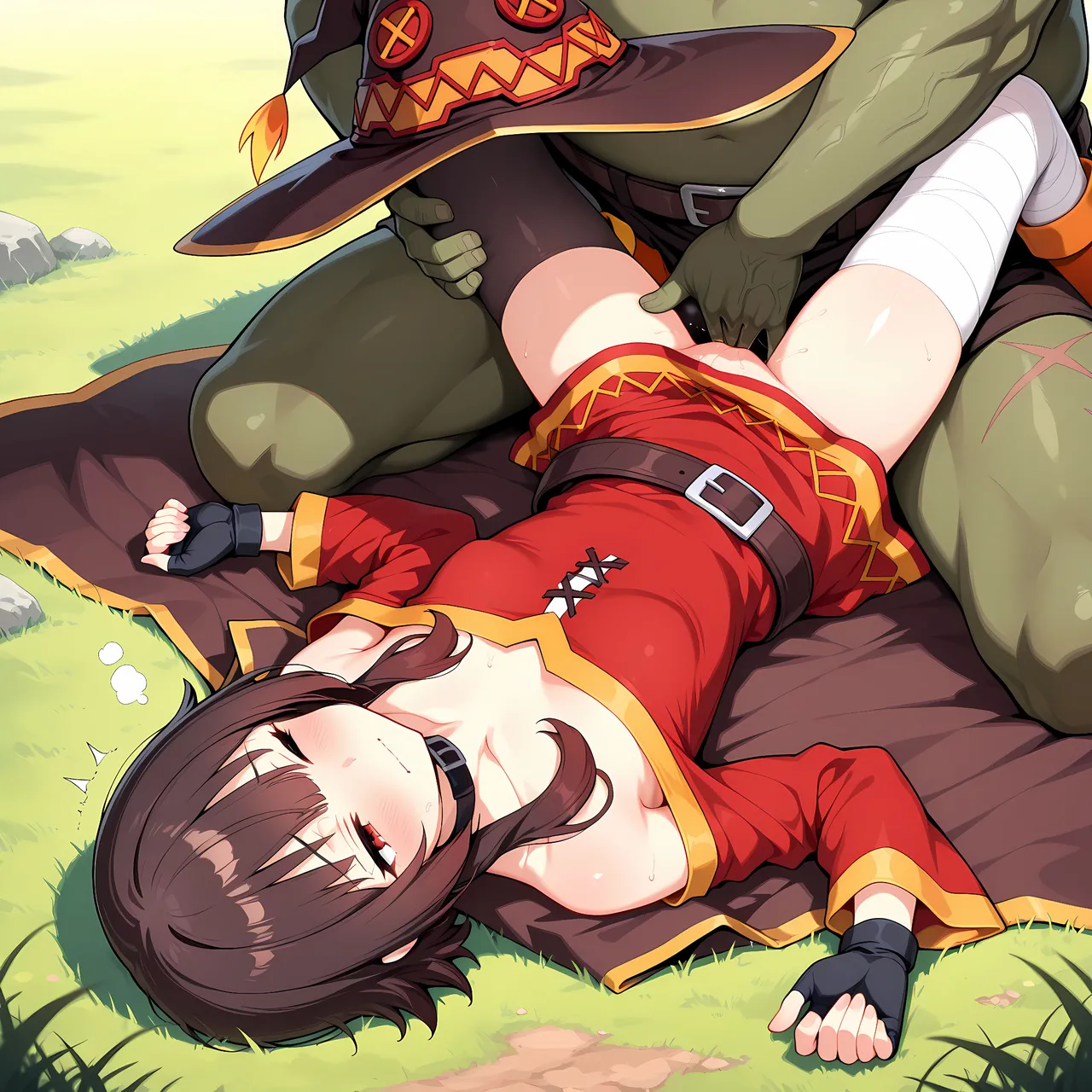 白い物質 Megumin - Explosion Adventures - Captured Kono Subarashii Sekai ni Syukufuku o - Image 12