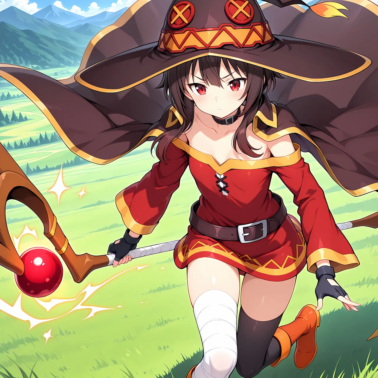 白い物質 Megumin - Explosion Adventures - Captured Kono Subarashii Sekai ni Syukufuku o - Image 2