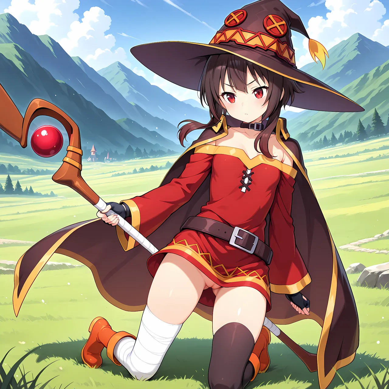 白い物質 Megumin - Explosion Adventures - Captured Kono Subarashii Sekai ni Syukufuku o - Image 3