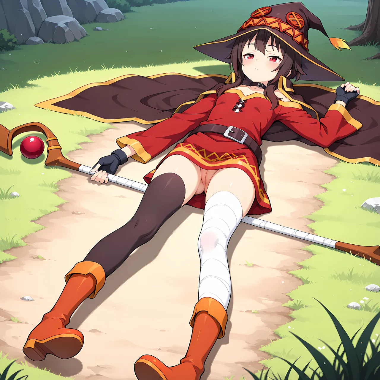 白い物質 Megumin - Explosion Adventures - Captured Kono Subarashii Sekai ni Syukufuku o - Image 5