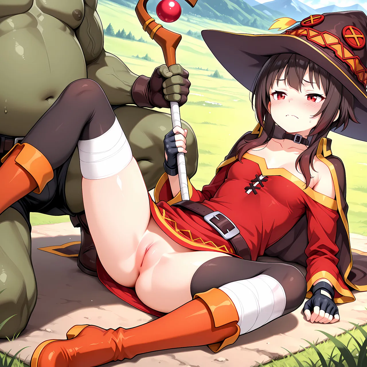 白い物質 Megumin - Explosion Adventures - Captured Kono Subarashii Sekai ni Syukufuku o - Image 6