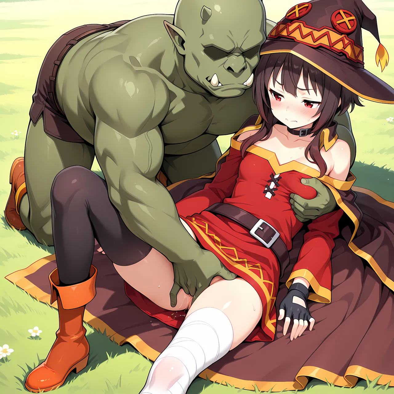 白い物質 Megumin - Explosion Adventures - Captured Kono Subarashii Sekai ni Syukufuku o - Image 9
