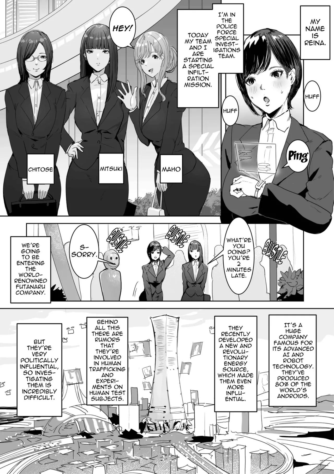 Meshi Shinja When I Infiltrated A High-Tech Company I Was Modified Into A Perverted Futanari Android English hardcase8translates - Image 5