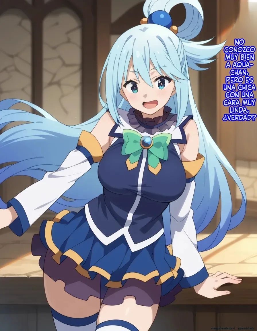 Michibata de Deisui Shiteru Aqua-sama ni Mizu ni Jouka Dekinai Kurai Kotteri Zaamen Sosoide Mudan Haramase Shichau Hanashi Spanish MTL - Image 13