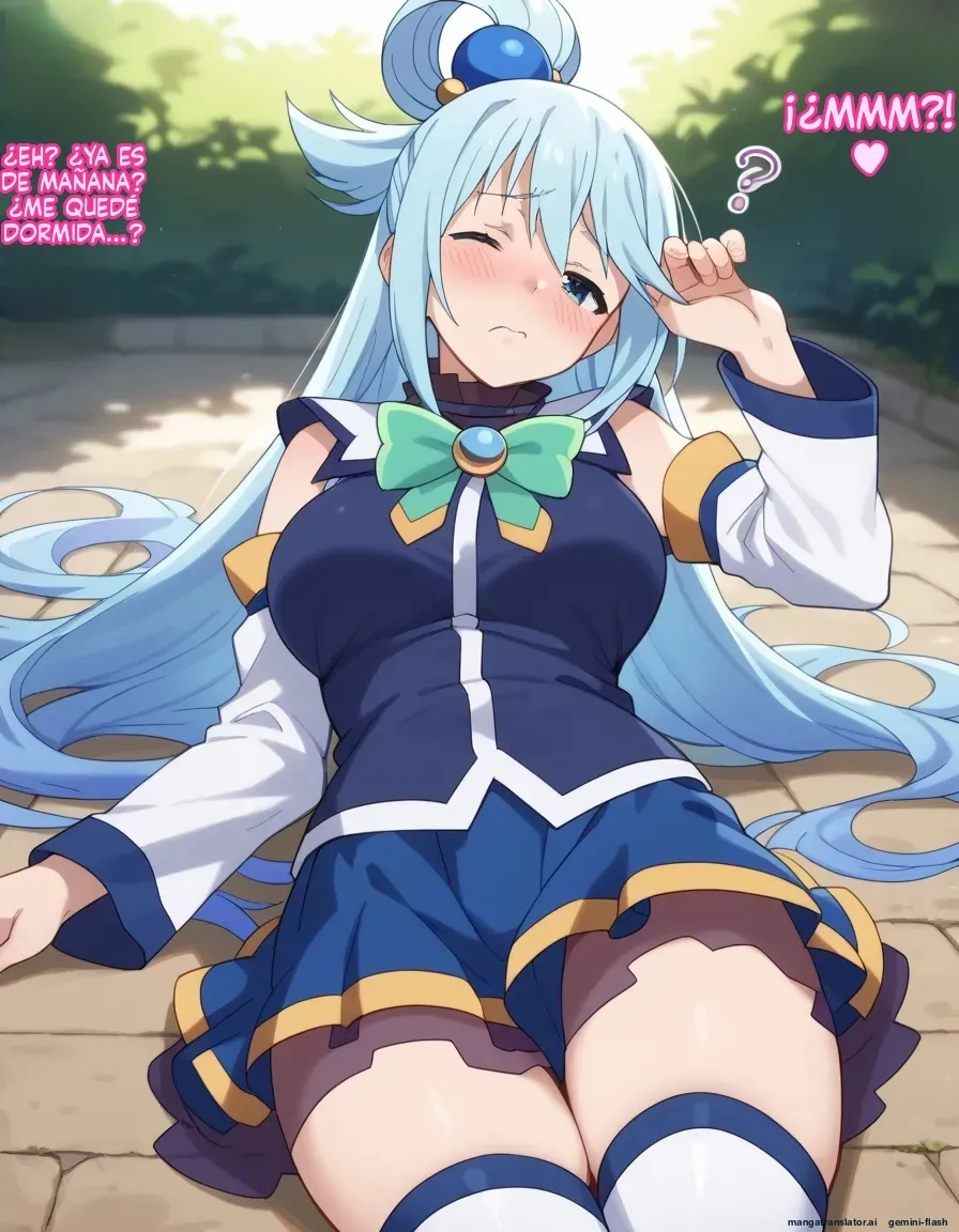 Michibata de Deisui Shiteru Aqua-sama ni Mizu ni Jouka Dekinai Kurai Kotteri Zaamen Sosoide Mudan Haramase Shichau Hanashi Spanish MTL - Image 34