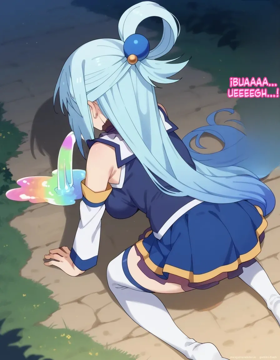 Michibata de Deisui Shiteru Aqua-sama ni Mizu ni Jouka Dekinai Kurai Kotteri Zaamen Sosoide Mudan Haramase Shichau Hanashi Spanish MTL - Image 6