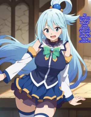 Michibata de Deisui Shiteru Aqua-sama ni Mizu ni Jouka Dekinai Kurai Kotteri Zaamen Sosoide Mudan Haramase Shichau Hanashi Spanish MTL - Page 13