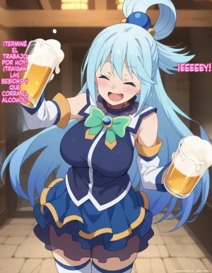 Michibata de Deisui Shiteru Aqua-sama ni Mizu ni Jouka Dekinai Kurai Kotteri Zaamen Sosoide Mudan Haramase Shichau Hanashi Spanish MTL - Page 3