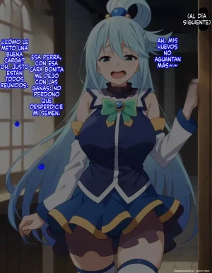 Michibata de Deisui Shiteru Aqua-sama ni Mizu ni Jouka Dekinai Kurai Kotteri Zaamen Sosoide Mudan Haramase Shichau Hanashi Spanish MTL - Page 36