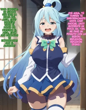 Michibata de Deisui Shiteru Aqua-sama ni Mizu ni Jouka Dekinai Kurai Kotteri Zaamen Sosoide Mudan Haramase Shichau Hanashi Spanish MTL - Page 37