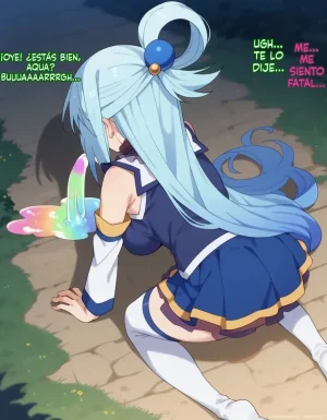 Michibata de Deisui Shiteru Aqua-sama ni Mizu ni Jouka Dekinai Kurai Kotteri Zaamen Sosoide Mudan Haramase Shichau Hanashi Spanish MTL - Page 7