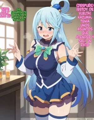 Michibata de Deisui Shiteru Aqua-sama ni Mizu ni Jouka Dekinai Kurai Kotteri Zaamen Sosoide Mudan Haramase Shichau Hanashi Spanish MTL - Page 71