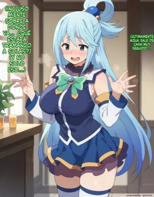 Michibata de Deisui Shiteru Aqua-sama ni Mizu ni Jouka Dekinai Kurai Kotteri Zaamen Sosoide Mudan Haramase Shichau Hanashi Spanish MTL - Page 72