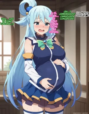 Michibata de Deisui Shiteru Aqua-sama ni Mizu ni Jouka Dekinai Kurai Kotteri Zaamen Sosoide Mudan Haramase Shichau Hanashi Spanish MTL - Page 82