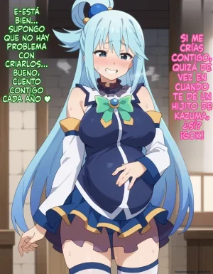 Michibata de Deisui Shiteru Aqua-sama ni Mizu ni Jouka Dekinai Kurai Kotteri Zaamen Sosoide Mudan Haramase Shichau Hanashi Spanish MTL - Page 84