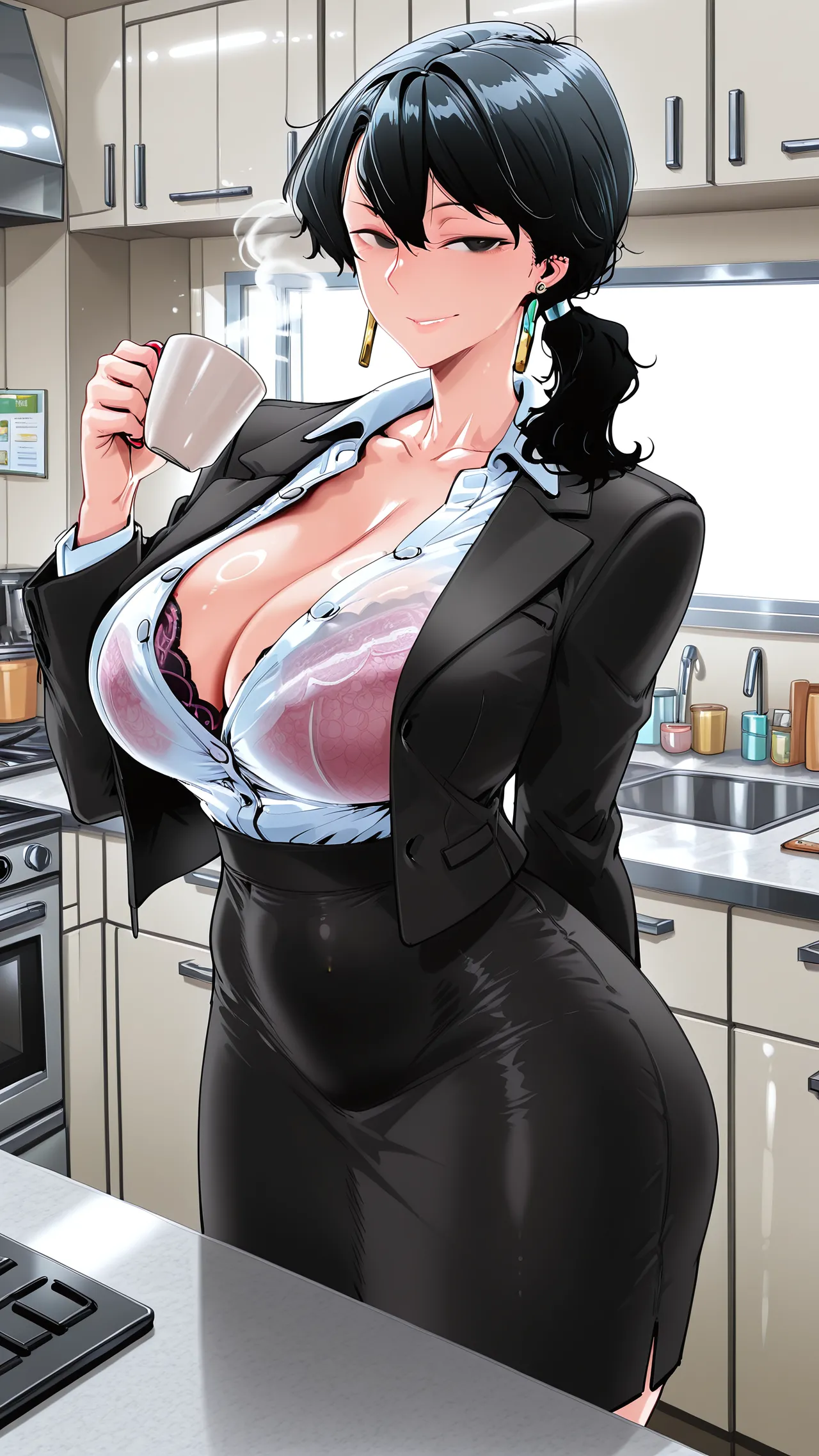 Mika MiwasaMother Corruption My Widowed Single Mother Gets Railed By Her Boss Every Day - Image 21