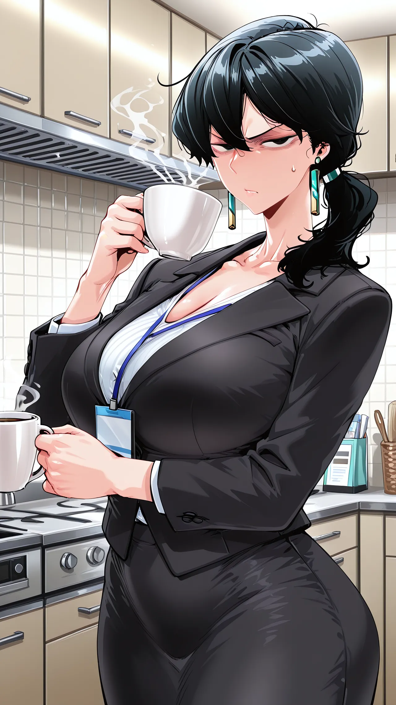 Mika MiwasaMother Corruption My Widowed Single Mother Gets Railed By Her Boss Every Day - Image 3