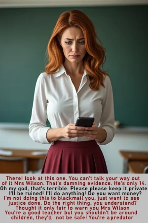 MILF Teacher gets herself in a difficult position - Page 5