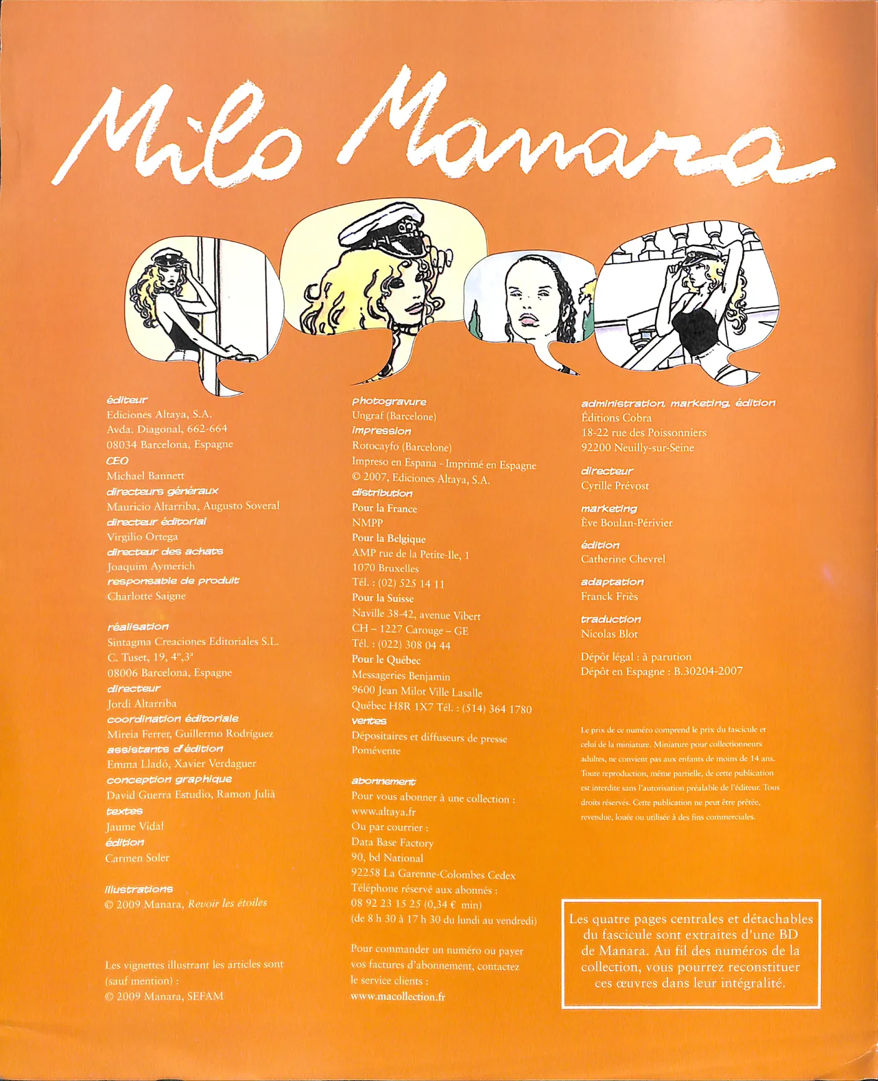 Milo Manara Figurines 38 Joalanda - Quarante-six French - Image 2