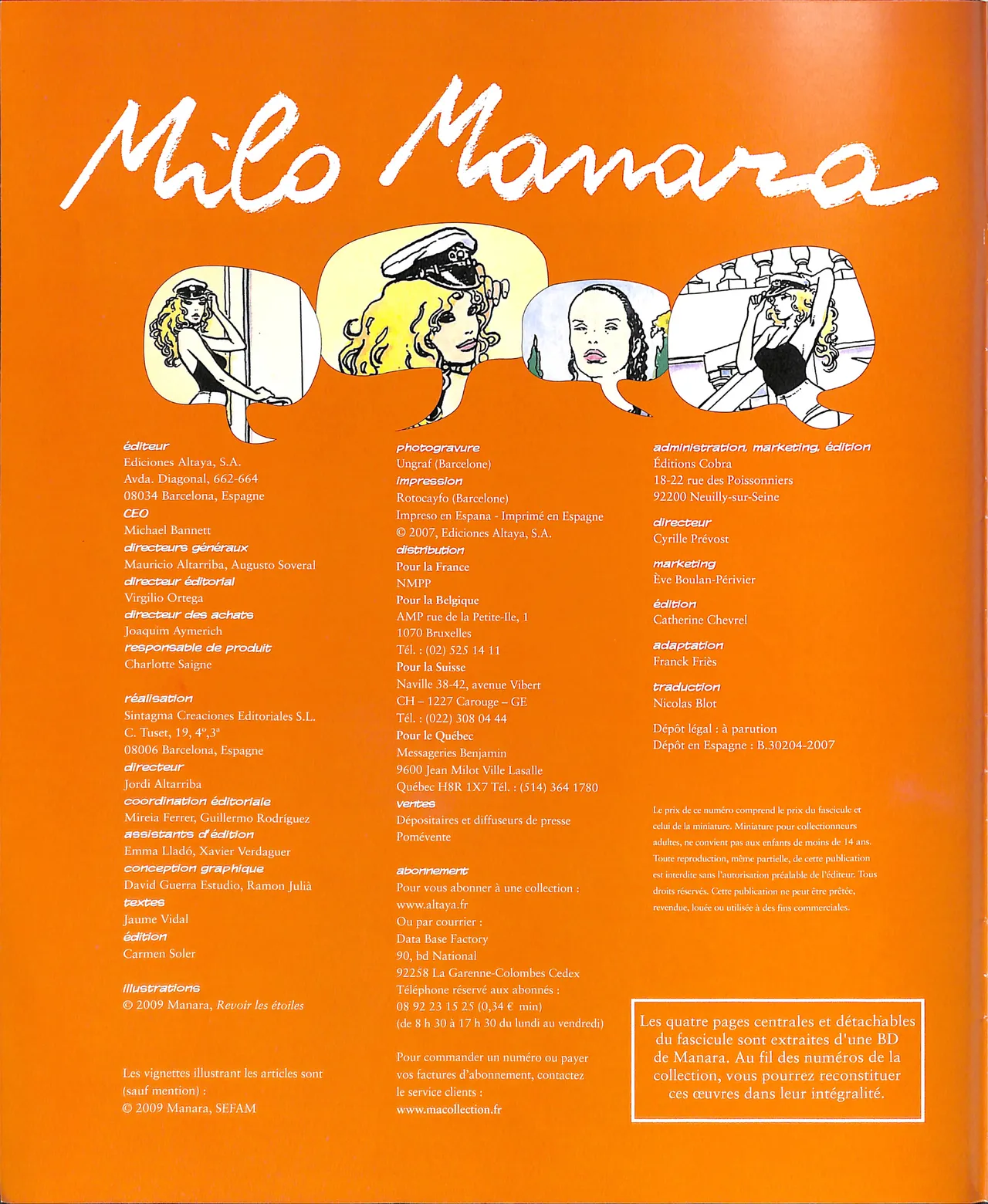 Milo Manara Figurines 39 Stelle - Un signe de feu French - Image 2