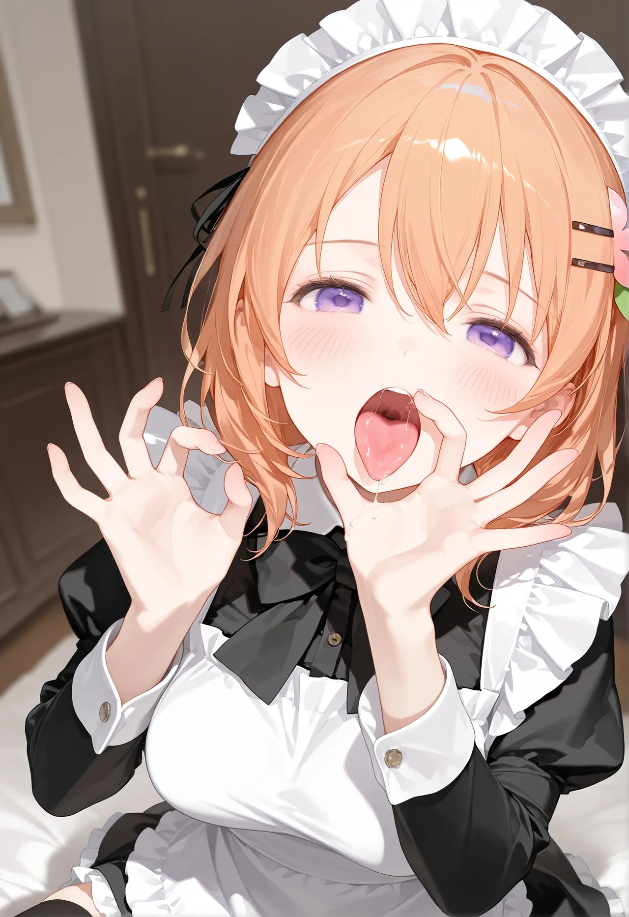 misoya-我来一份三分熟的白发蓝瞳小女孩还有一份五分熟蜜桃味的少女-点兔-保登心爱香风智乃- - Image 14