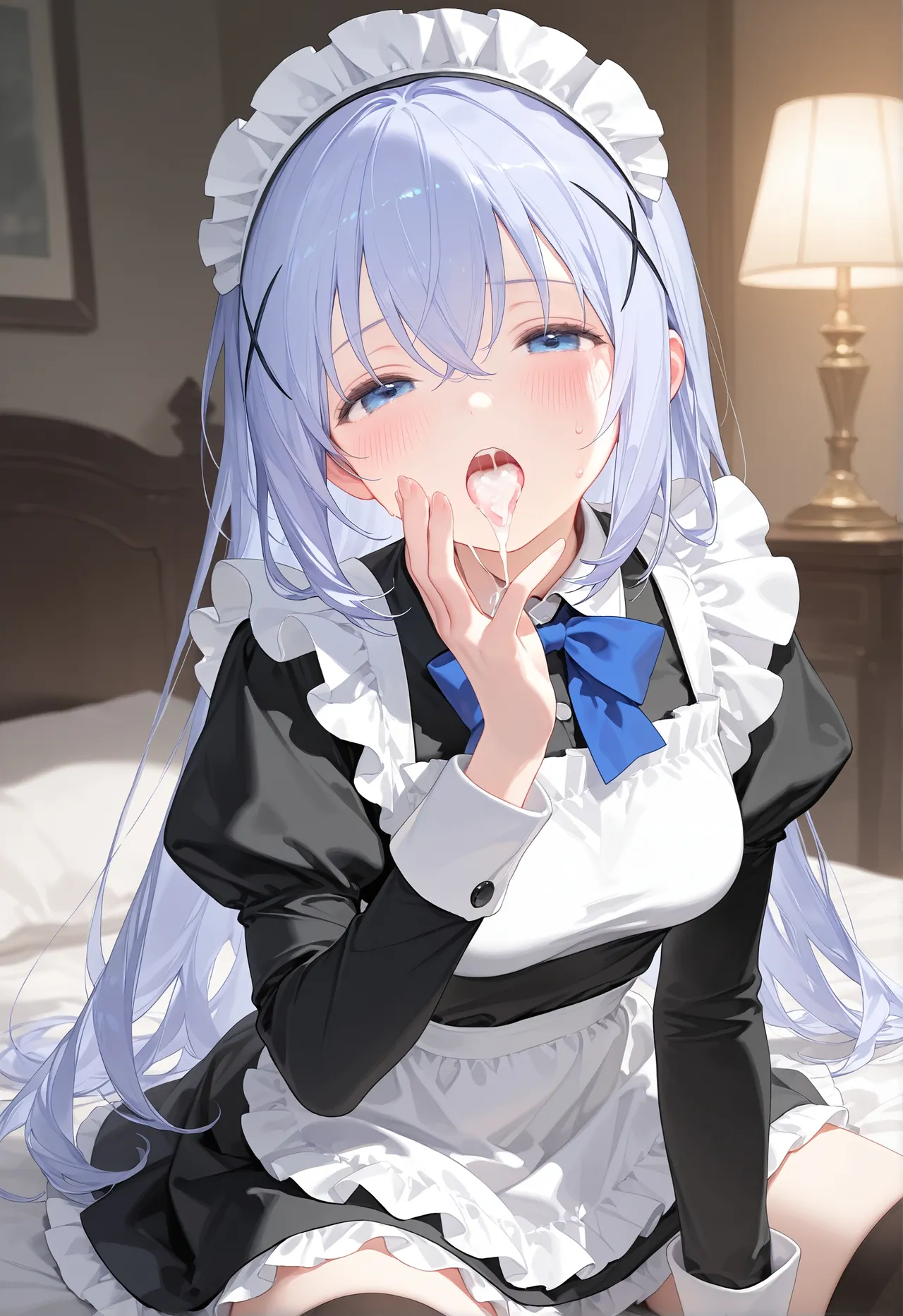 misoya-我来一份三分熟的白发蓝瞳小女孩还有一份五分熟蜜桃味的少女-点兔-保登心爱香风智乃- - Image 31
