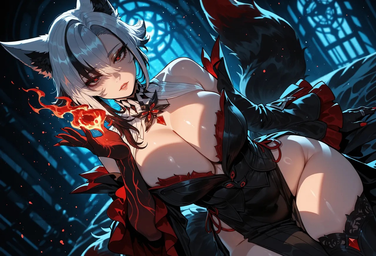 Miyu Arlecchino Dangerous Beast AIGenerated - Image 286