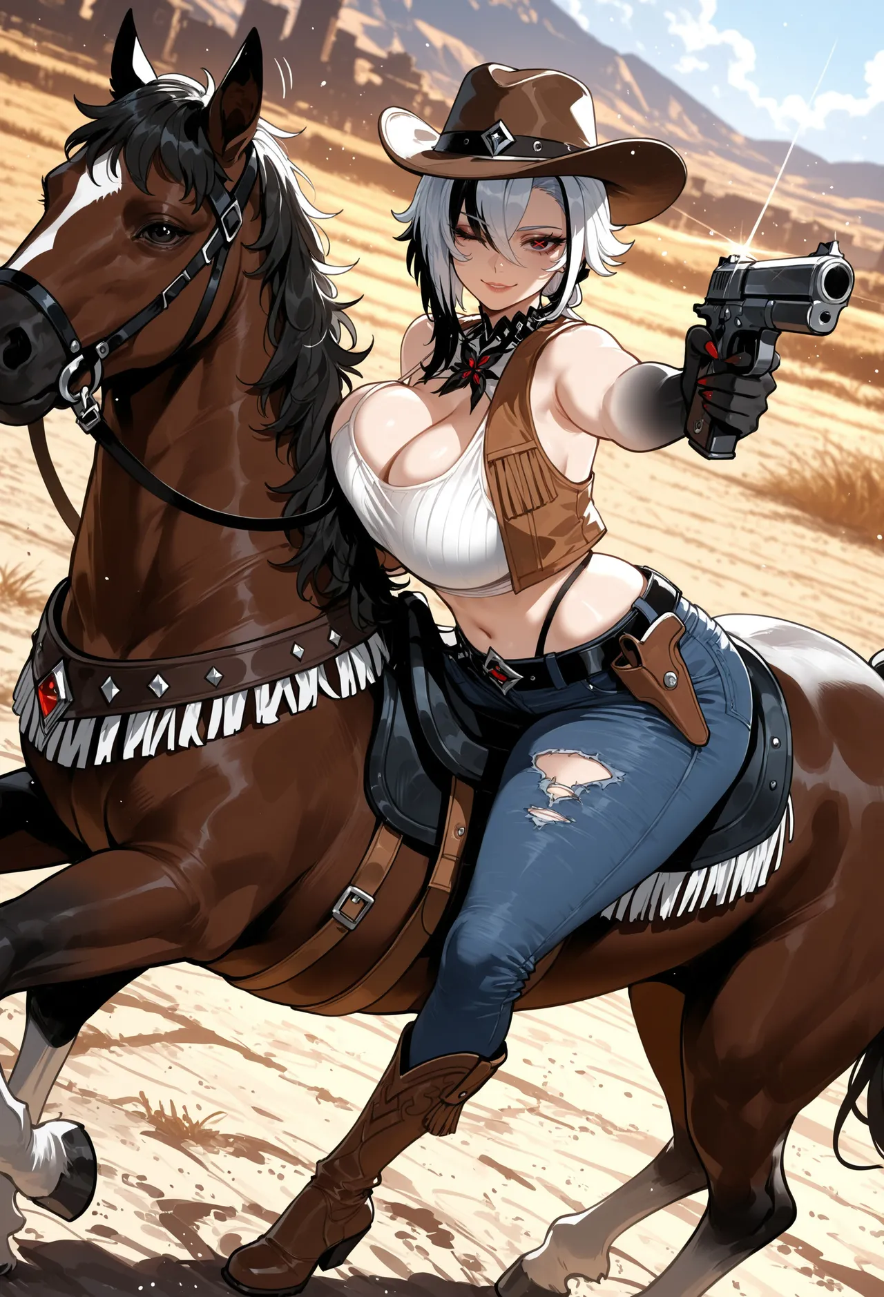 Miyu Arlecchino Dangerous Beast AIGenerated - Image 293