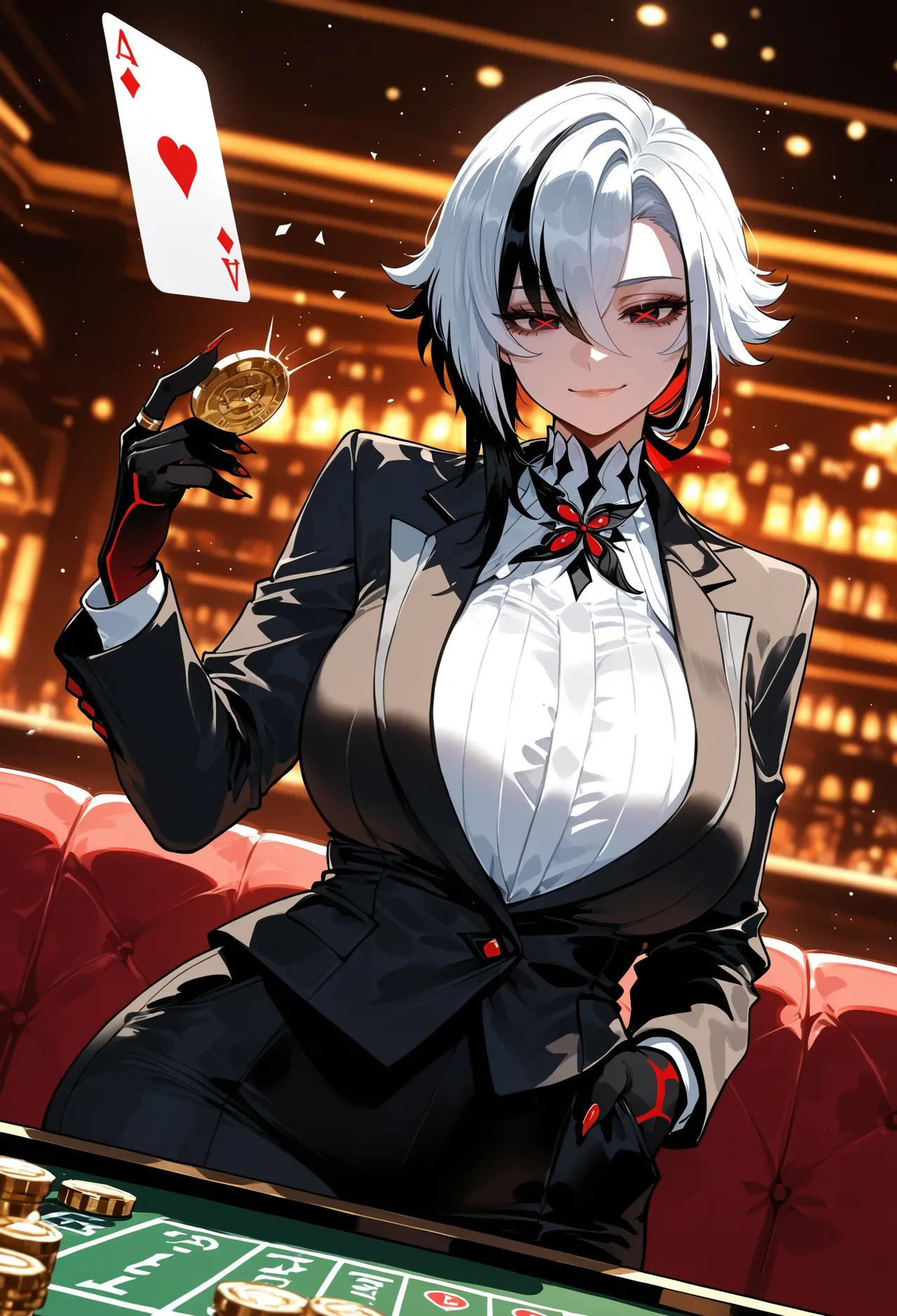 Miyu Arlecchino Dangerous Beast AIGenerated - Image 351