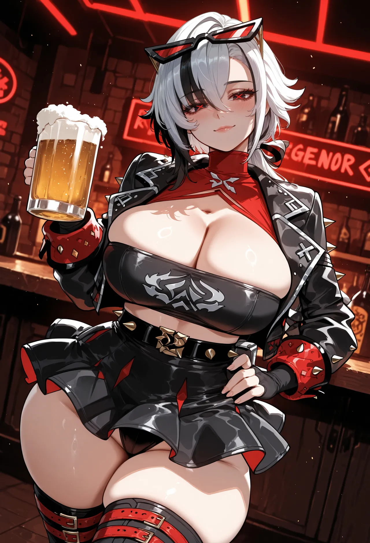 Miyu Arlecchino Dangerous Beast AIGenerated - Image 367