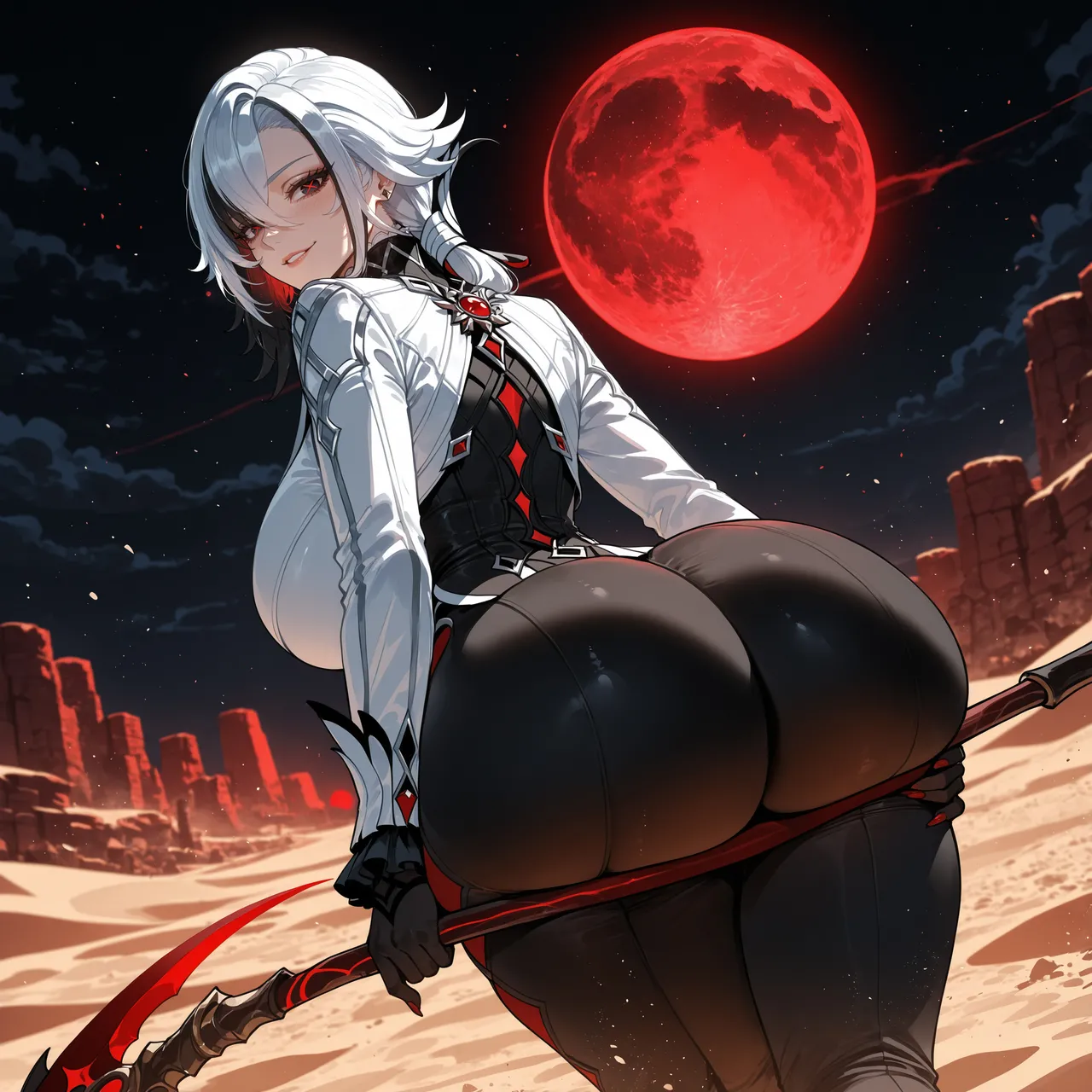 Miyu Arlecchino Dangerous Beast AIGenerated - Image 386