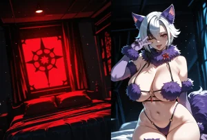 Miyu Arlecchino Dangerous Beast AIGenerated - Page 26