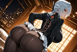 Miyu Arlecchino Dangerous Beast AIGenerated - Page 275