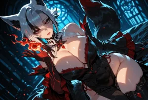 Miyu Arlecchino Dangerous Beast AIGenerated - Page 286