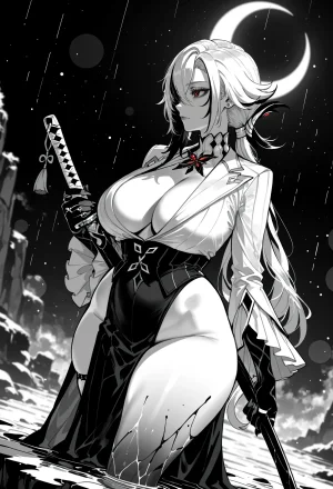 Miyu Arlecchino Dangerous Beast AIGenerated - Page 393