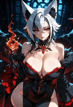 Miyu Arlecchino Dangerous Beast AIGenerated - Page 419