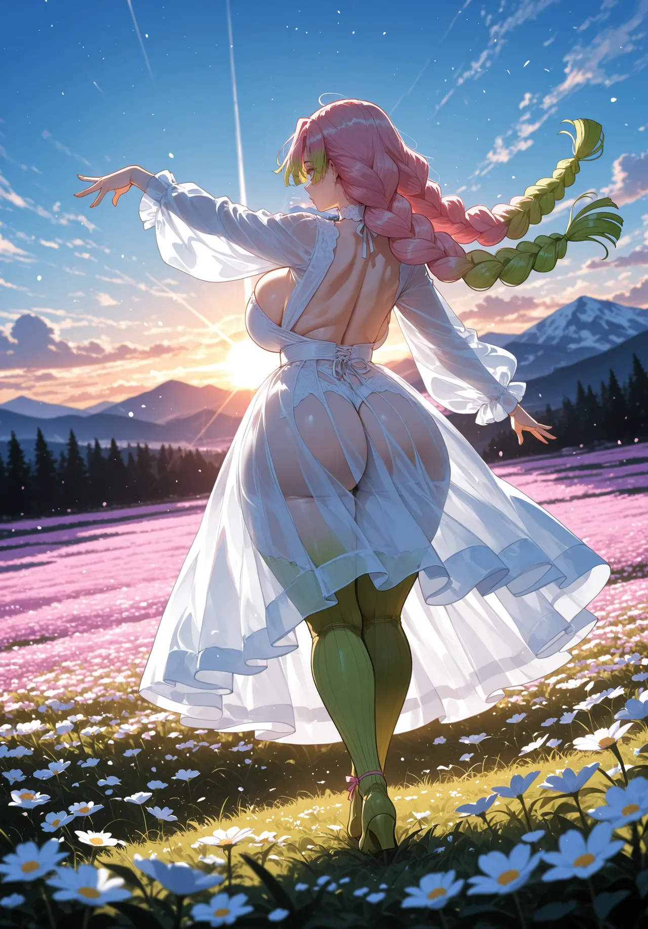 Miyu Mitsuri Kanroji Hashira Training AIGenerated - Image 216