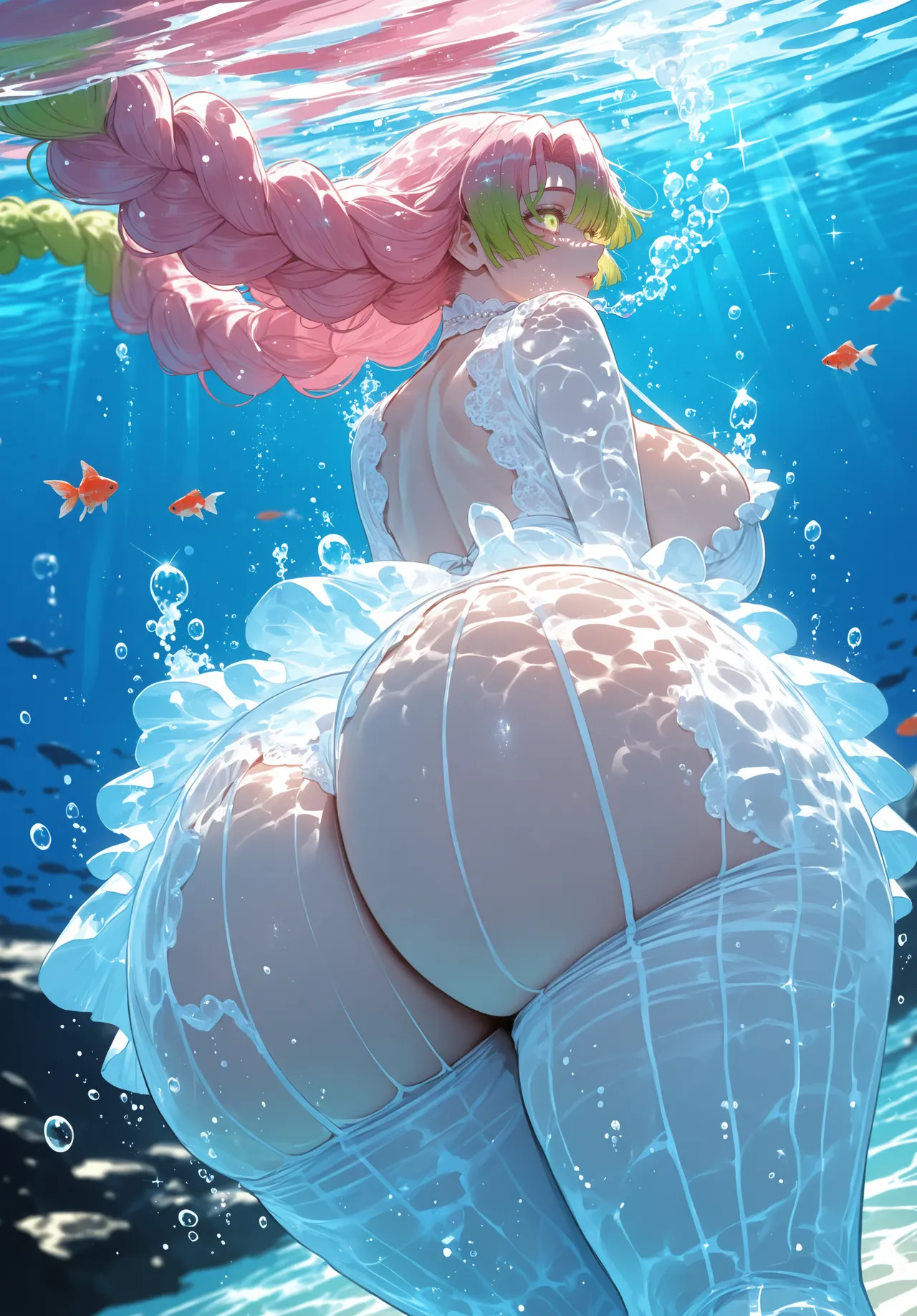 Miyu Mitsuri Kanroji Hashira Training AIGenerated - Image 278