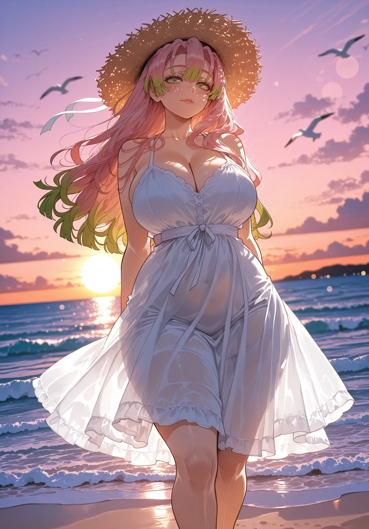 Miyu Mitsuri Kanroji Hashira Training AIGenerated - Image 281