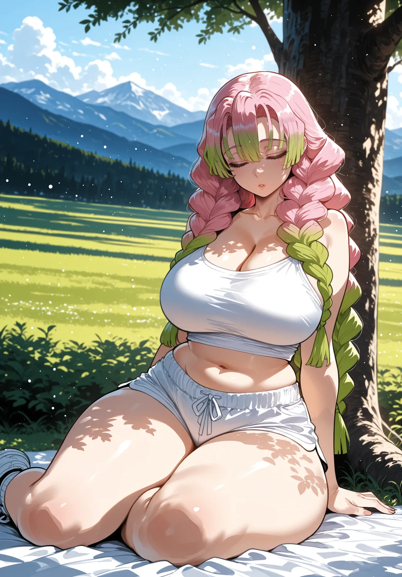 Miyu Mitsuri Kanroji Hashira Training AIGenerated - Image 291