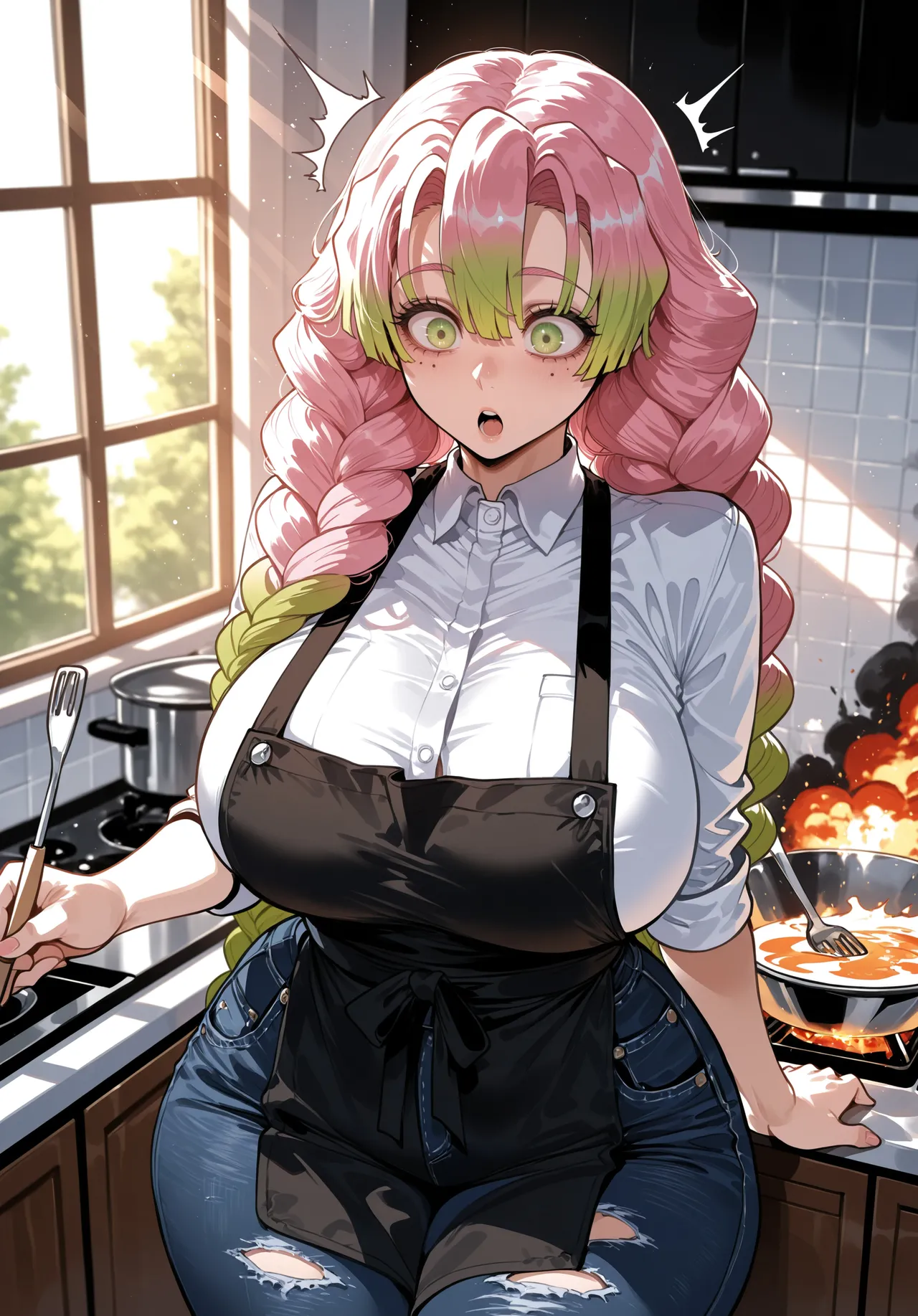 Miyu Mitsuri Kanroji Hashira Training AIGenerated - Image 334