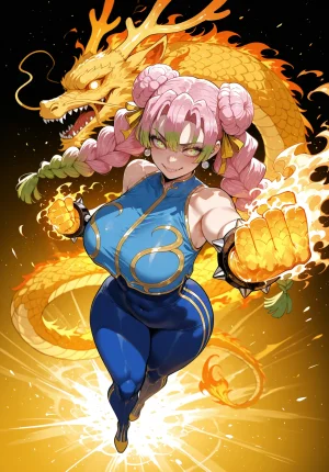 Miyu Mitsuri Kanroji Hashira Training AIGenerated - Page 256