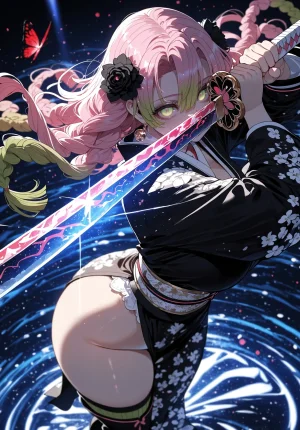 Miyu Mitsuri Kanroji Hashira Training AIGenerated - Page 294