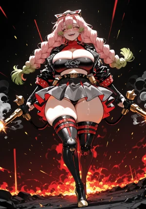 Miyu Mitsuri Kanroji Hashira Training AIGenerated - Page 314