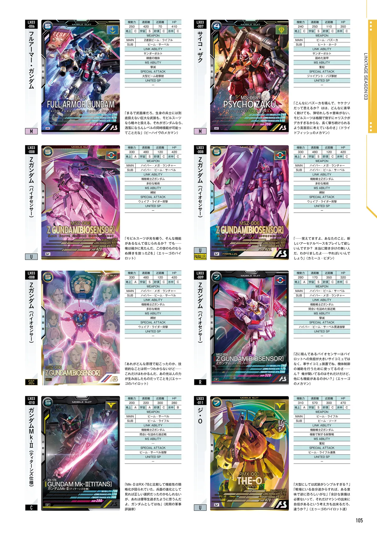 Mobile Suit Gundam Arsenal Base - Official Card Book Vol. 1 - Image 106