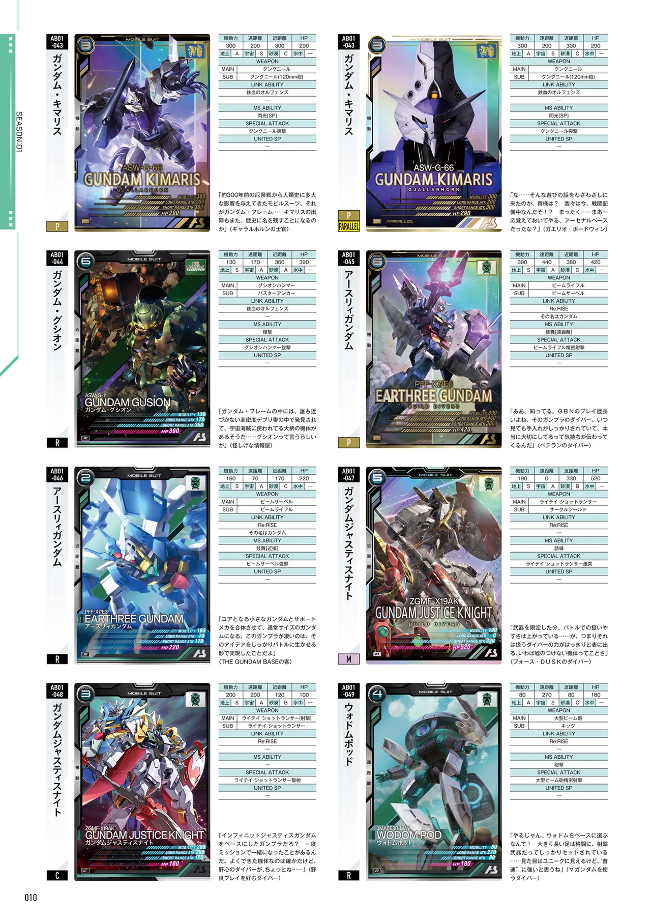 Mobile Suit Gundam Arsenal Base - Official Card Book Vol. 1 - Image 11